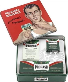 Proraso Vintage Green Pre Rasiercreme 100ml + Rasiercreme 150ml + After Shave 100ml + Box Geschenkset