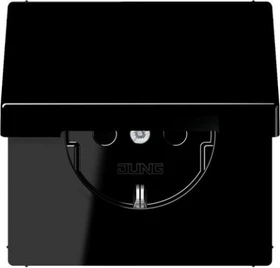 Jung Serie LS Steckdose Duroplast 16A 250V, schwarz