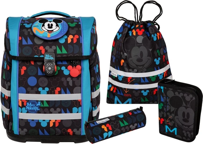 McNeill Perfecto Disney Mickey Mouse Schultaschen-Set, 5-tlg.