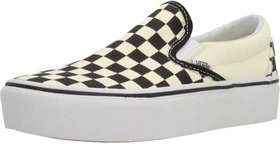 Vans Slip On Plateau Checkerboard schwarz/weiß (Damen)