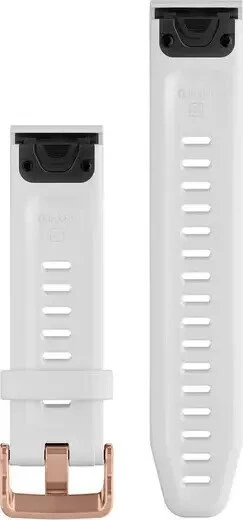 Garmin Ersatzarmband QuickFit 20 Silikon weiß/rosegold