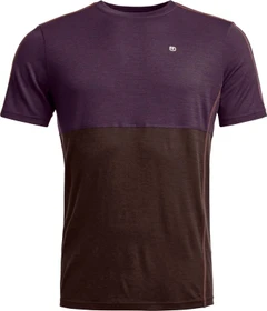 Ortovox 185 Rock'N'Wool Funktionsshirt kurzarm dark wild berry (Herren)