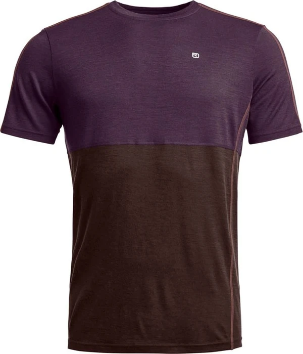 Ortovox 185 Rock'N'Wool Funktionsshirt kurzarm dark wild berry (Herren)