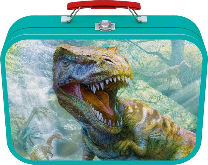 Schmidt Spiele Puzzle-Box - im Metallkoffer Dinos