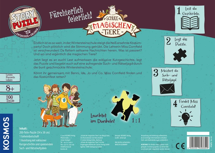 Kosmos Story Puzzle Die Schule der magischen Tiere - Fürchterlich feierlich!