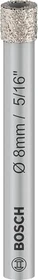 Bosch Professional PRO Ceramic Dry Diamant-Trockenbohrkrone, 8x66mm, 1 Stück
