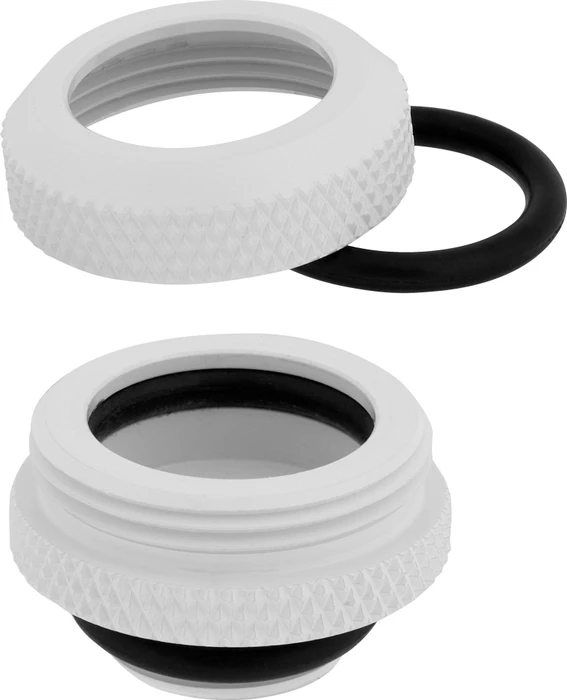 Corsair Hydro X Series XF Hardline, OD Fitting G1/4" auf 14mm, weiß, 4er-Pack