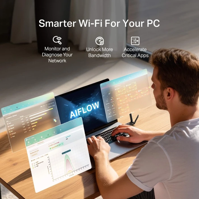 TP-Link Archer TBE400U Plus, WLAN-Adapter, Wi-Fi 7, BE6500, 2.4GHz/5GHz/6GHz WLAN, USB-A 3.0 [Stecker]