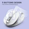 Perixx PERIMICE-721 SW Wireless Ergonomic Mouse weiß/silber, USB Vorschaubild