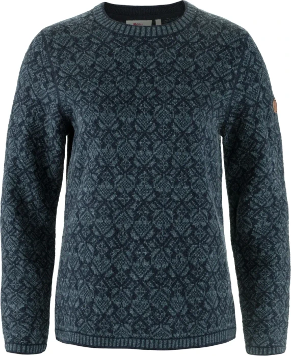 Fjällräven Snow Round Neck Strickpullover dark navy (Damen)