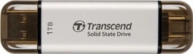 Transcend ESD310S 1TB Silver, USB-A + USB-C, USB 3.2 Gen 2×1