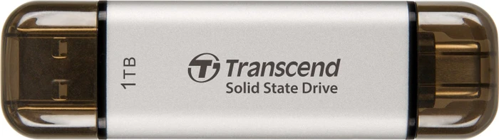 Transcend ESD310S 1TB Silver, USB-A + USB-C, USB 3.2 Gen 2×1