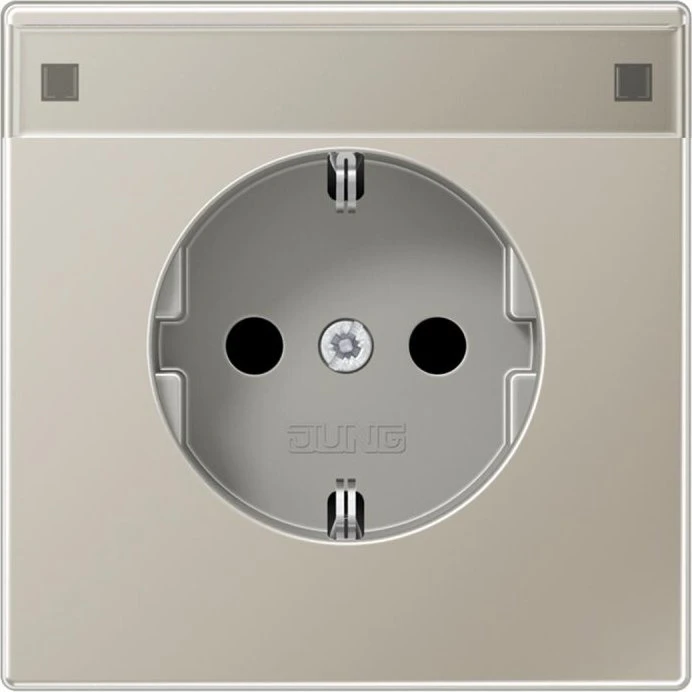 Jung Serie LS Steckdose 16A 250V, edelstahl
