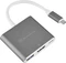 SilverStone EP08 USB 3.0 Typ-C auf HDMI Adapter, silber Vorschaubild
