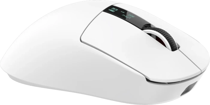 White Shark Gawain Wireless Gaming Mouse mit Ladestation, weiß, USB/Bluetooth