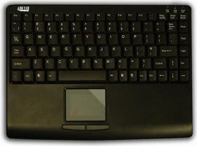 Adesso SlimTouch Mini Keyboard, schwarz, USB, US (AKB-410UB)