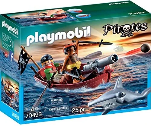 playmobil Pirates Piraten-Ruderboot mit Hammerhai