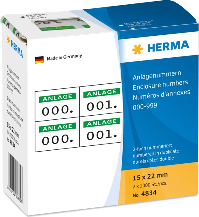 Herma Zahlenetiketten