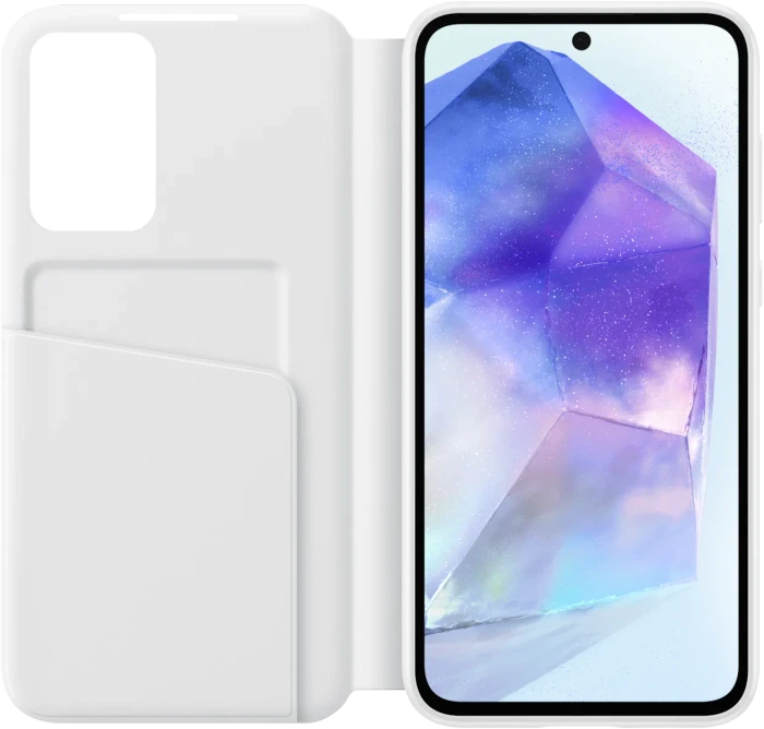 Samsung Smart View Wallet Case für Galaxy A55 5G weiß