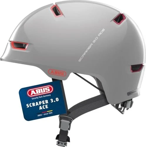 ABUS Scraper 3.0 ACE Helm alaska grey