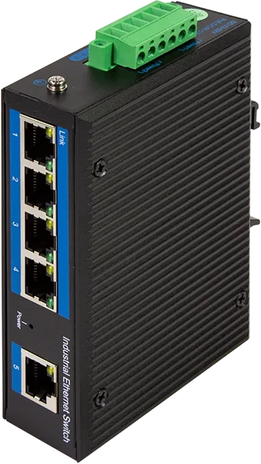 LogiLink NS200 Industrial Railmount Switch, 5x RJ-45