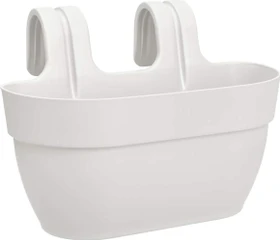 Elho Vibia Campana Easy Hanger Medium oval 36x24cm seidenweiß