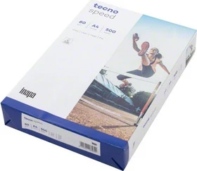 inapa tecno Speed Office Kopierpapier matt weiß, A4, 80g/m², 500 Blatt