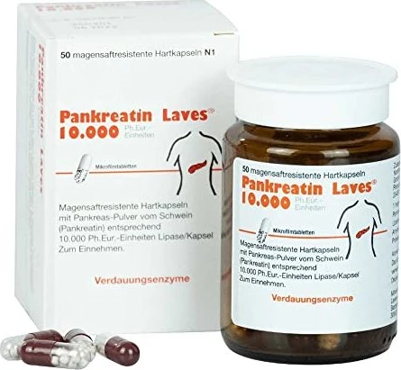 Laves Pankreatin 10.000 Laves Mikro Kapseln, 50 Stück