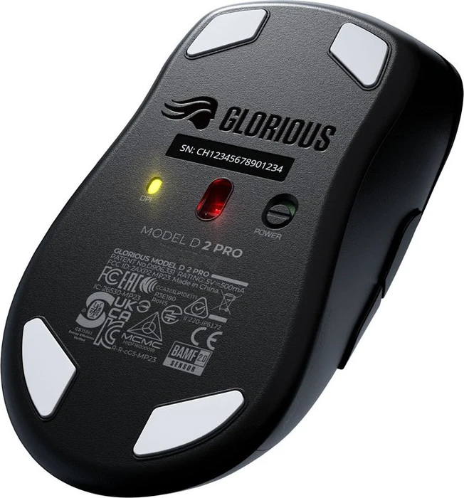 Glorious Model D 2 Pro Wireless, 1K Polling, schwarz, USB