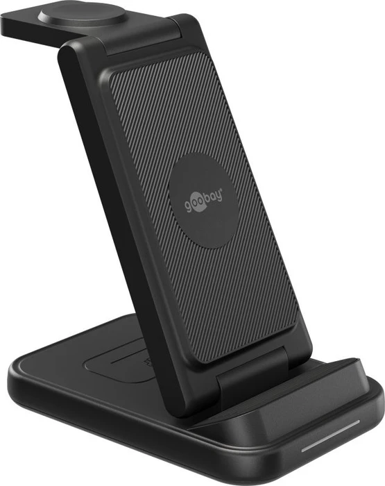 Wentronic Kabelloses 3-in-1 Ladegerät 15W schwarz