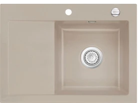 systemceram Mera 70 Einbau Becken rechts mit Ablauffernbedienung fango