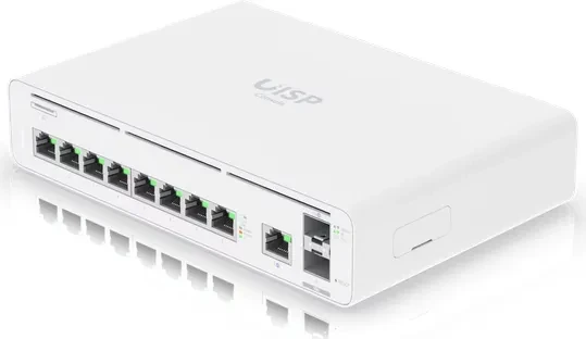 Ubiquiti UISP Console Desktop Gigabit Managed Switch, 9x RJ-45, 2x SFP+