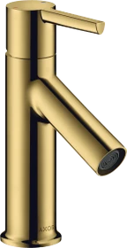 Hansgrohe Axor Starck Einhebel-Waschtischmischer 80 mit Hebelgriff und Ablaufgarnitur polished goldoptik