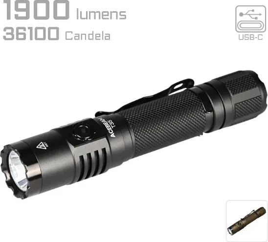 AceBeam T35 Taschenlampe schwarz