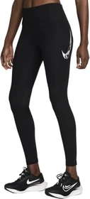 Nike Fast Swoosh Tights Laufhose 7/8 schwarz/weiß (Damen)