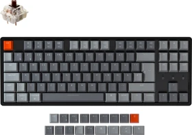 Keychron K8, 80% TKL, Aluminium, LEDs RGB, hot-swap, schwarz, Gateron BROWN, USB/Bluetooth, DE