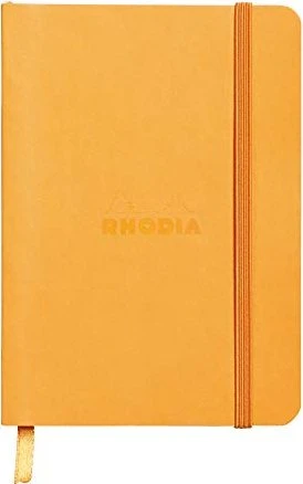 Rhodia Rhodiarama Notizbuch, A6, liniert, Softcover, orange, 72 Blatt