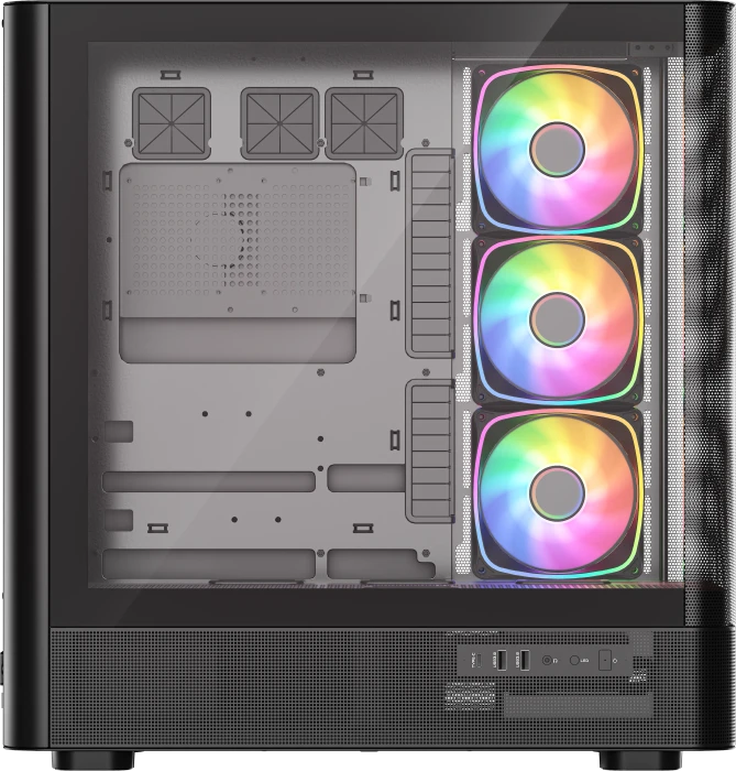Modecom Volcano AQ300 ARGB Black, Glasfenster