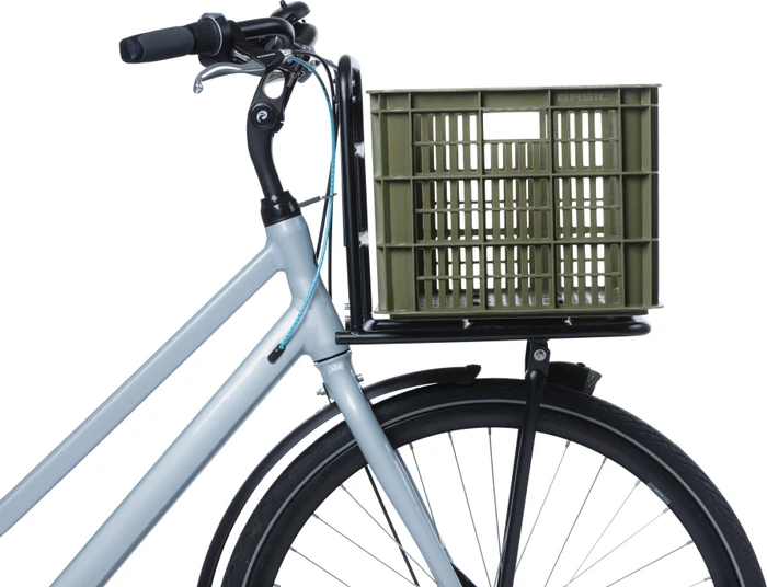 Basil Crate L Fahrradkorb moss green