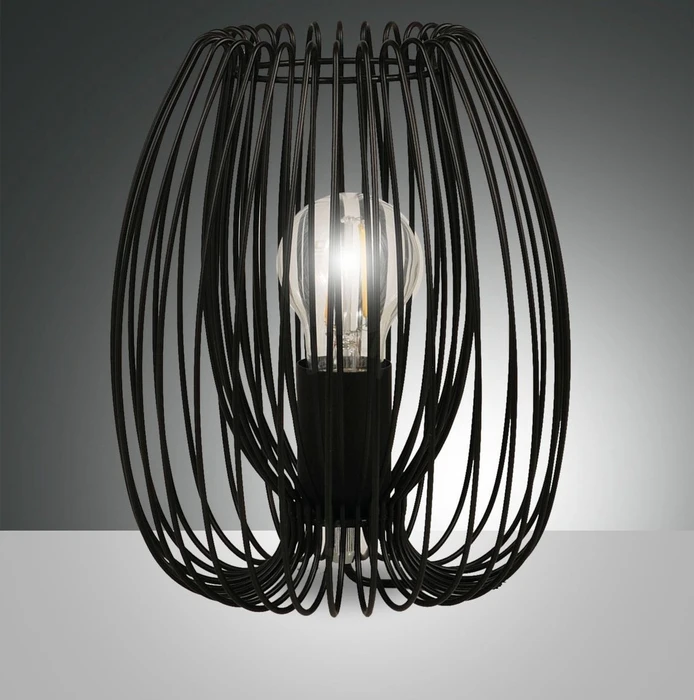 Fabas Luce Camp Tischleuchte schwarz Ø20cm