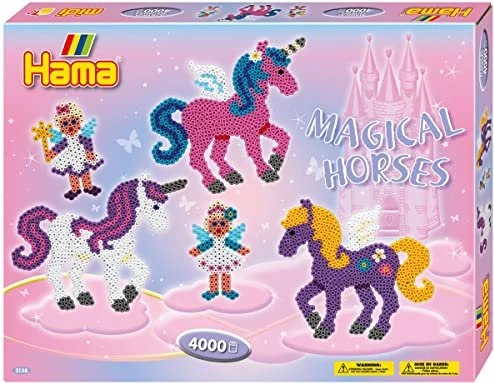 Hama Geschenkpackung Zauberhafte Pferde 4000 Stück