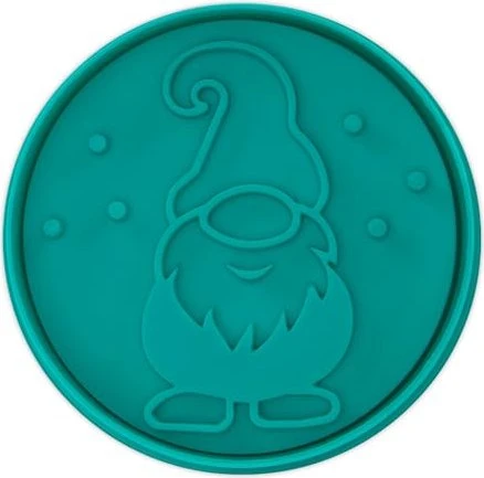Städter Präge-Ausstecher Wichtel Türkis 7cm blau