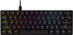 Krux Qara 60%, schwarz, LEDs RGB, Outemu Red, USB, US (KRX0137)