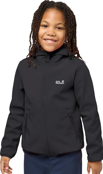 Jack Wolfskin Fourwinds Funktionsjacke schwarz (Junior)
