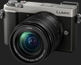 Panasonic Lumix DC-GX9 silber mit Objektiv Lumix G Vario 12-60mm 3.5-5.6 ASPH Power OIS
