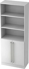 Hammerbacher Schrank 5OH V7700, Chromgriff, weiß/weiß, Aufbewahrungskombination