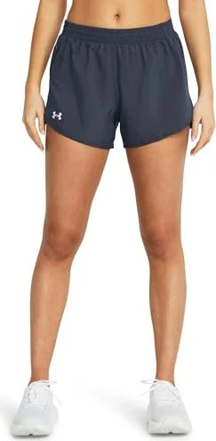 Under Armour Fly By 8cm Hose kurz downpour gray/reflective (Damen)