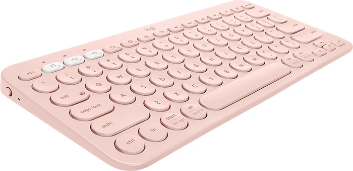 Logitech K380 Multi-Device Keyboard, Rose, Bluetooth, DE