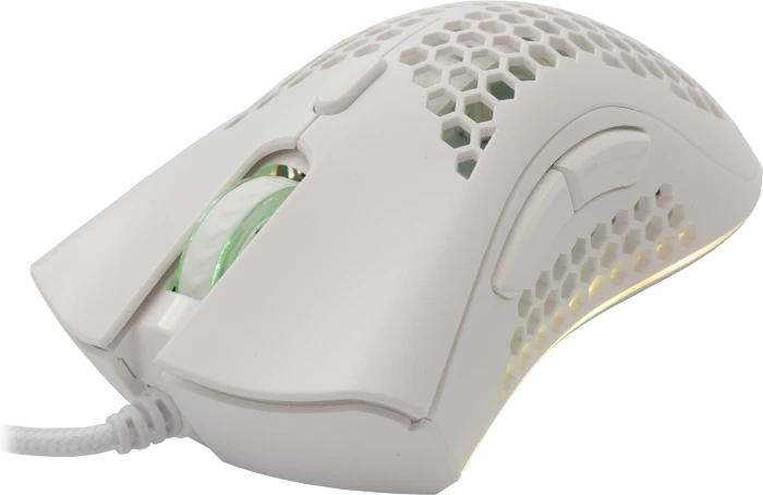 Baracuda Coral White Gaming Mouse, weiß, USB