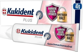 Kukident Plus Barriere Gegen Speisereste Haftcreme geschmacksneutral, 40g